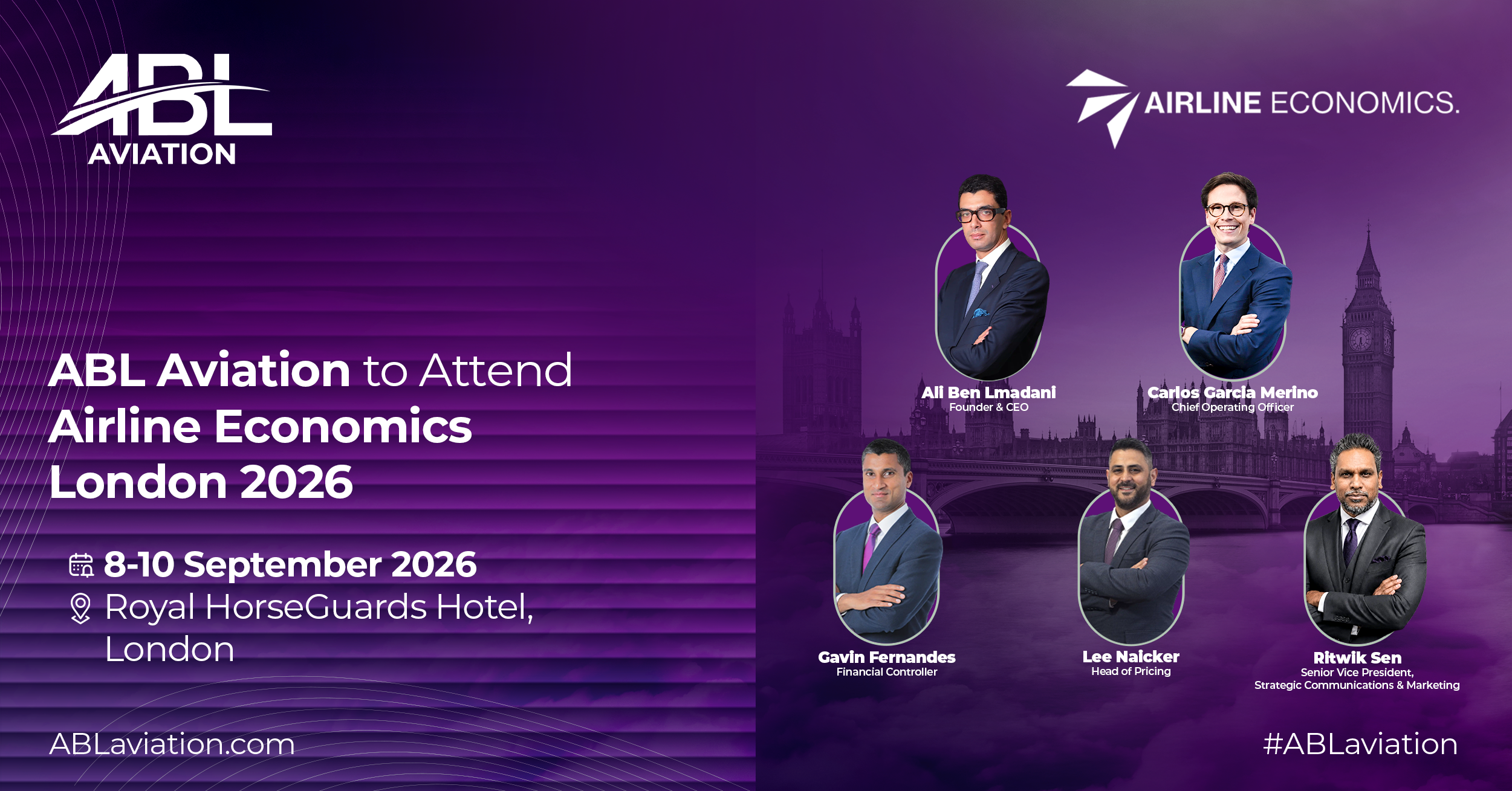 ABL AVIATION TO ATTEND AIRLINE ECONOMICS GROWTH FRONTIERS LONDON 2026